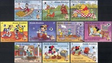 Conjunto Grenada Grens 1989 Disney/Mickey/Poor Richard's Almanac/Cartoons 10v (b244p) comprar usado  Enviando para Brazil