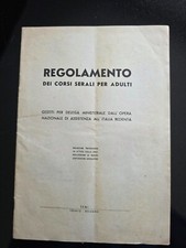 Libretto regolamento corsi usato  Trieste