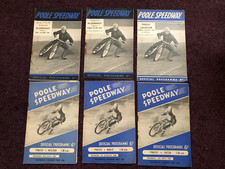 Speedway programmes poole for sale  POOLE