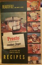 PRESTO AUTOMATIC ELECTRIC COOKER/FRYER, 1954 recipes comprar usado  Enviando para Brazil