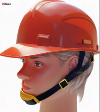 Kask roboczy z paskiem podbródkowym HELMET ERIK kask ochronny HDPE - pomarańczow na sprzedaż  PL