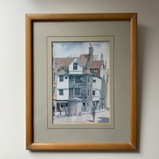 Framed watercolour print. for sale  DUNMOW