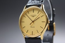 Usado, [Quase em perfeito estado] Longines 155 6934 32mm relógio masculino de quartzo mostrador dourado do Japão comprar usado  Enviando para Brazil