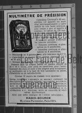 MULTIMETRE DE PRECISION RADIO SOURCE  publicité ancienne 1949  advert comprar usado  Enviando para Brazil