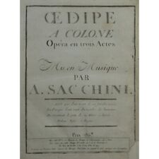 Sacchini antonio oedipe d'occasion  Blois