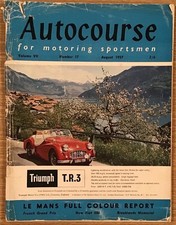 Revista AUTOCOURSE Aug 1957 Vol VII No 17 LE MANS REPORT Novo Fiat 500 comprar usado Revista AUTOCOURSE Aug 1957 Vol VII No 17 LE MANS REPORT Novo Fiat 500 comprar usado  Enviando para Brazil