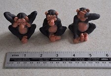 Wise monkeys resin for sale  CLEVEDON