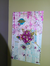 Wandbild shabbychic mixedmedia gebraucht kaufen  Heinsberg