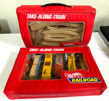 CONJUNTO DE TREM HOT WHEELS 1984 TAKE ALONG SANTE FE CHESSIE C&O VAGÕES DE TREM E TRILHOS ~! comprar usado  Enviando para Brazil