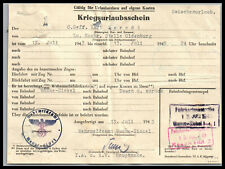 Kriegsurlaubsschein wk2 funker gebraucht kaufen  Jena