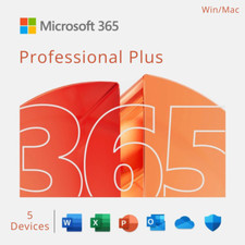 Microsoft 365 Professional – 5 PC ou Mac licença vitalícia – com mídia USB comprar usado  Enviando para Brazil