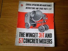 Winget concrete mixers for sale  COLERAINE