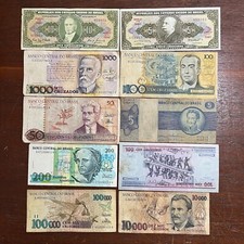 Lote 10 notas do Brasil - Cédulas Antigas do Brasil - 031853 comprar usado  Brasil 