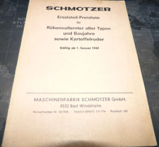 Schmotzer ersatzteil preislist gebraucht kaufen  Künzing
