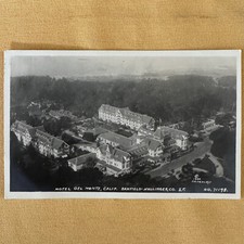 Cartão postal Monterey Califórnia histórico Hotel Del Monte aéreo RPPC parte traseira indivisa comprar usado  Enviando para Brazil