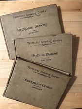 Technical Drawing Series. Anthony. 1909-1911. Three books. HC. comprar usado  Enviando para Brazil