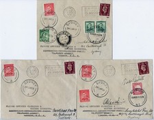 Wielka Brytania 1938 Clouston & Ricketts Rekordowy lot Londyn-Australia-NZ wszystkie etapy / 1214 na sprzedaż  Wysyłka do Poland