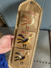 Vintage woven organiser for sale  IPSWICH
