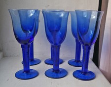 Weingläser kobaltblaues glas gebraucht kaufen  Gummersbach