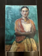Usado, Frida Kahlo mini retrato em tela arte diversão decoração de quarto exclusivo caseiro comprar usado  Enviando para Brazil
