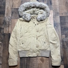 Jaqueta Bombardeiro Grunge Feminina Vintage Abercrombie And Fitch Forrada de Pele Pequena Y2K comprar usado  Enviando para Brazil