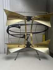 Antena de TV vintage MCM UHF tom dourado era espacial moderna meados do século comprar usado  Enviando para Brazil