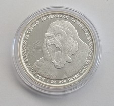 Silbermünze congo silverback gebraucht kaufen  Aglasterhausen