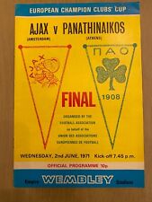 Ajax panathinaikos european for sale  CHIGWELL