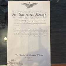 Preussen ernennungsurkunde zum gebraucht kaufen  Berlin