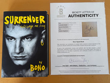 Surrender 40 Songs One Story BONO livro autografado Beckett certificado de autenticidade carta U2 comprar usado  Enviando para Brazil