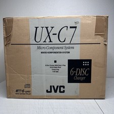 Vintage JVC UX-C7 Micro Component System 6 Multidisc Player & Tape Player comprar usado Vintage JVC UX-C7 Micro Component System 6 Multidisc Player & Tape Player comprar usado  Enviando para Brazil