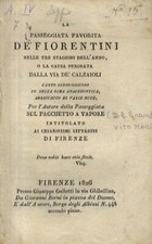 Passeggiata favorita fiorentin usato  Firenze