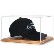 Vitrine de chapéu para boné de beisebol, tampa de caixa de acrílico transparente suporte suporte comprar usado  Enviando para Brazil
