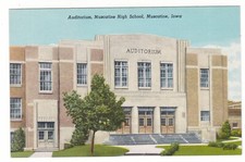 Cartão postal antigo de Muscatine, Iowa/auditório do ensino médio comprar usado  Enviando para Brazil