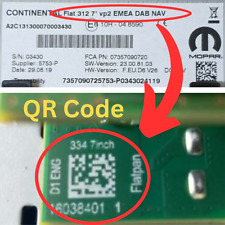 CONTINENTAL Fiat 312 334 520 7'in VP2 EMEA para rádio FIAT 500 JEEP código de desbloqueio comprar usado  Enviando para Brazil