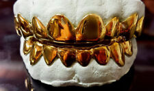 Ouro amarelo sólido 10K 14K ajuste personalizado grelha de ouro real liso dentes de ouro Grillz comprar usado  Enviando para Brazil