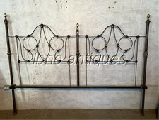 CABECEIRA DE CAMA KING SIZE ANTIGA DE FERRO FUNDIDO. FEITO SOB MEDIDA. LARGO 82" comprar usado  Enviando para Brazil