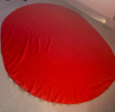 Red oval tablecloth for sale  THATCHAM