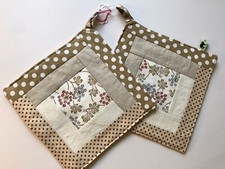 Topflappen beige blüten gebraucht kaufen  Marbach am Neckar