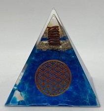Piramide orgonite acquamarina usato  Loro Ciuffenna