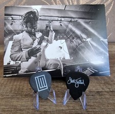 Usado, Palhetas de guitarra Lindemann e autógrafo assinado à mão por Sebastin Svalland (Rammstein) comprar usado  Enviando para Brazil
