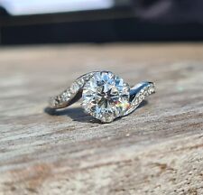 ANEL SOLITÁRIO QUASE 2 QUILATES DIAMANTE CORTE ANTIGO da Fine Antique Diamonds comprar usado  Enviando para Brazil