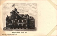 Cartão postal antigo BILLINGS MONTANA MT c1910 SOUTH SIDE SCHOOL comprar usado  Enviando para Brazil