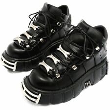 Usado, Tênis feminino estilo punk com cadarço 6 cm plataforma sapatos casuais rasos decoração de metal comprar usado  Enviando para Brazil