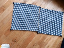 Blue geometric boxes for sale  CHICHESTER