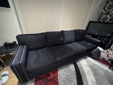 Black sofas chesterfield for sale  MANCHESTER