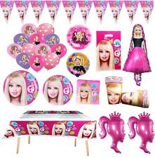 Barbie birthday tableware for sale  GLASGOW
