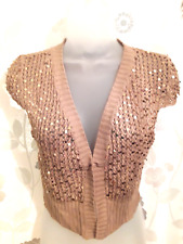 Gold sequinned crochet for sale  WARWICK