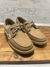 Usado, Sapatos de barco Sperry Top-Sider Bluefish 2 feminino tamanho 7,5 M trigo bronzeado/linho - NOVO comprar usado  Enviando para Brazil
