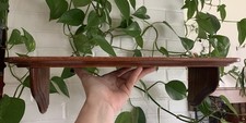 Usado, Prateleira de parede de madeira vintage para interiores domésticos com ranhura de placa, 6x 20”L comprar usado  Enviando para Brazil